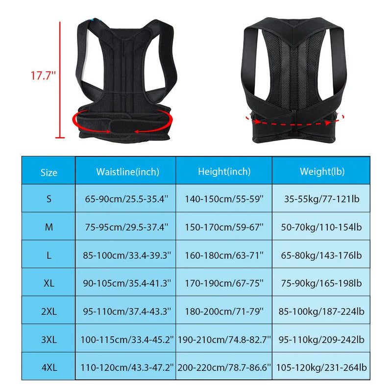 PosturaFit - Corretor Postural Ajustável