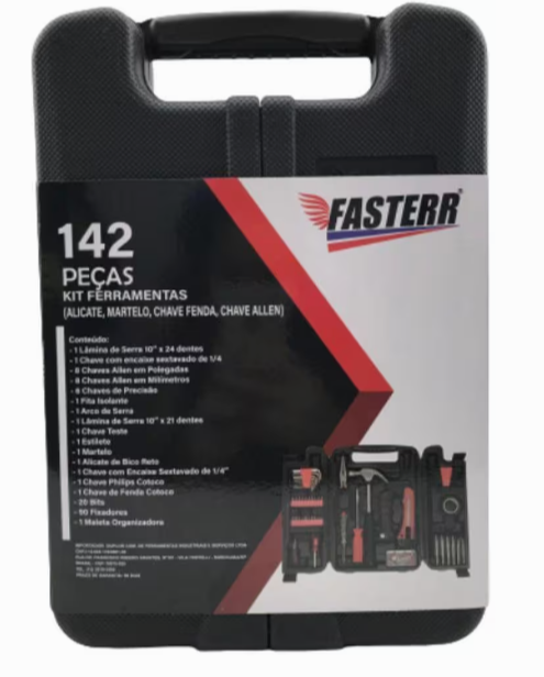 Kit de Ferramentas Fasterr 142 peças