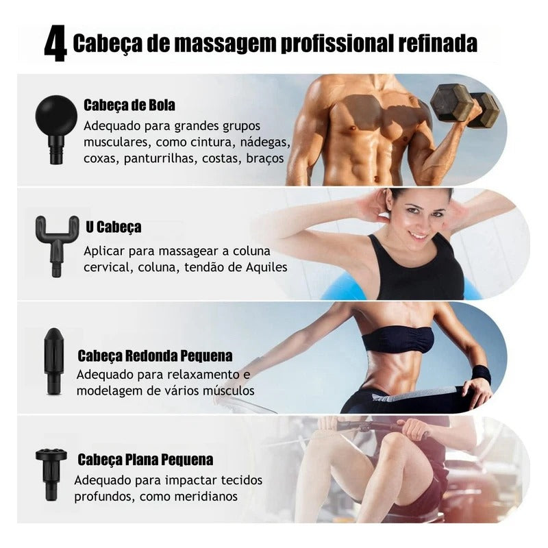 VibePro - Massageador Elétrico Profissional de Alta Frequência